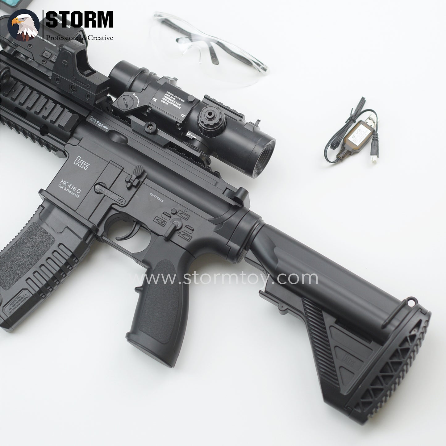 HK416D Gel Ball Blaster Toy Gun Full Accessories