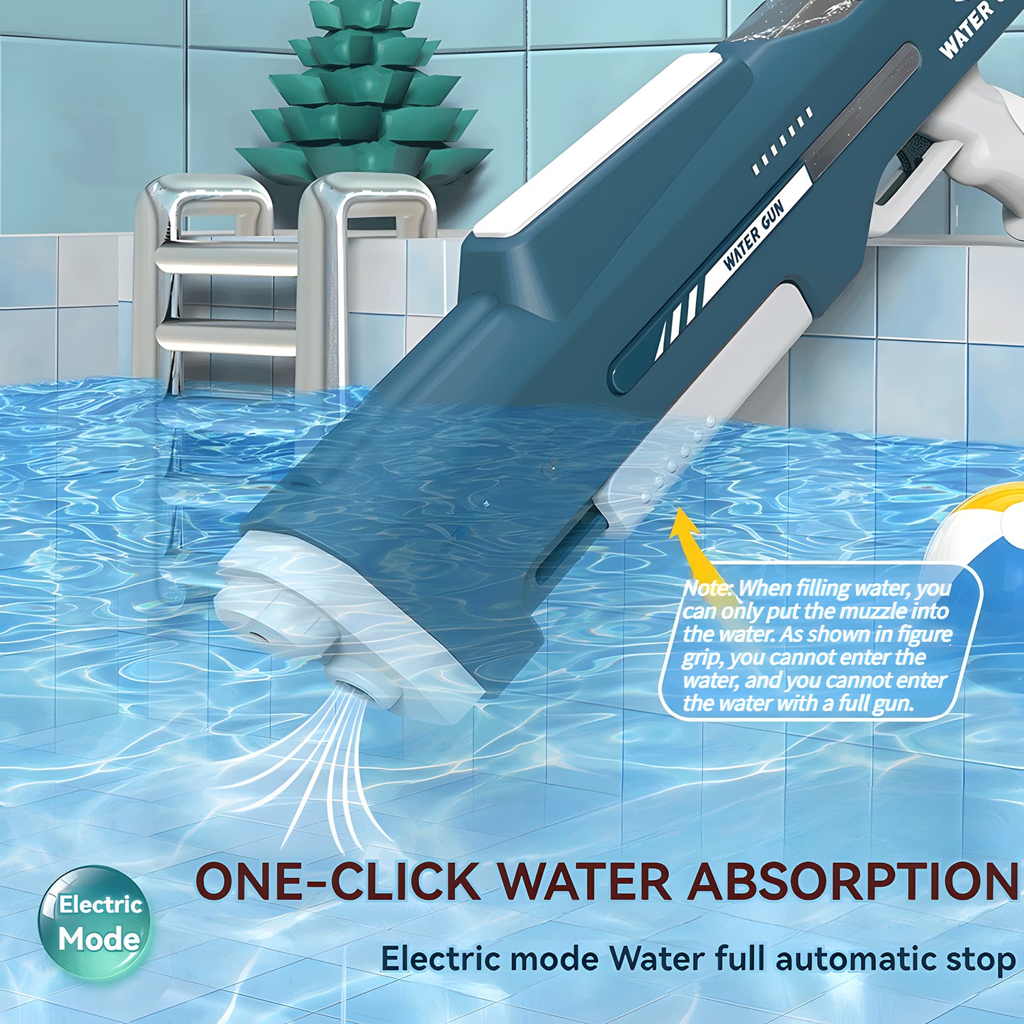 New Automatic Electric High-Capacity Soaker Water Gun