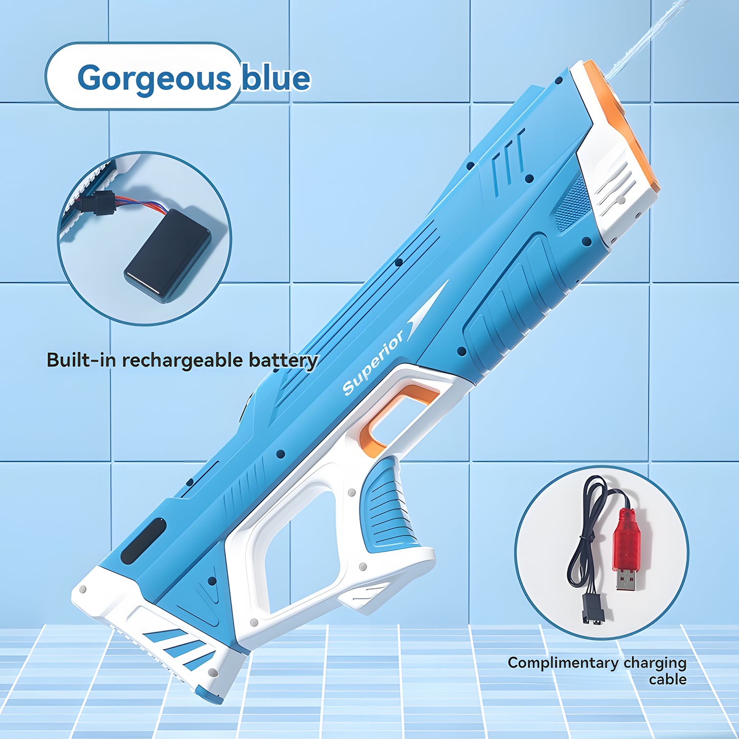 Electric Rechargeable Water Gun