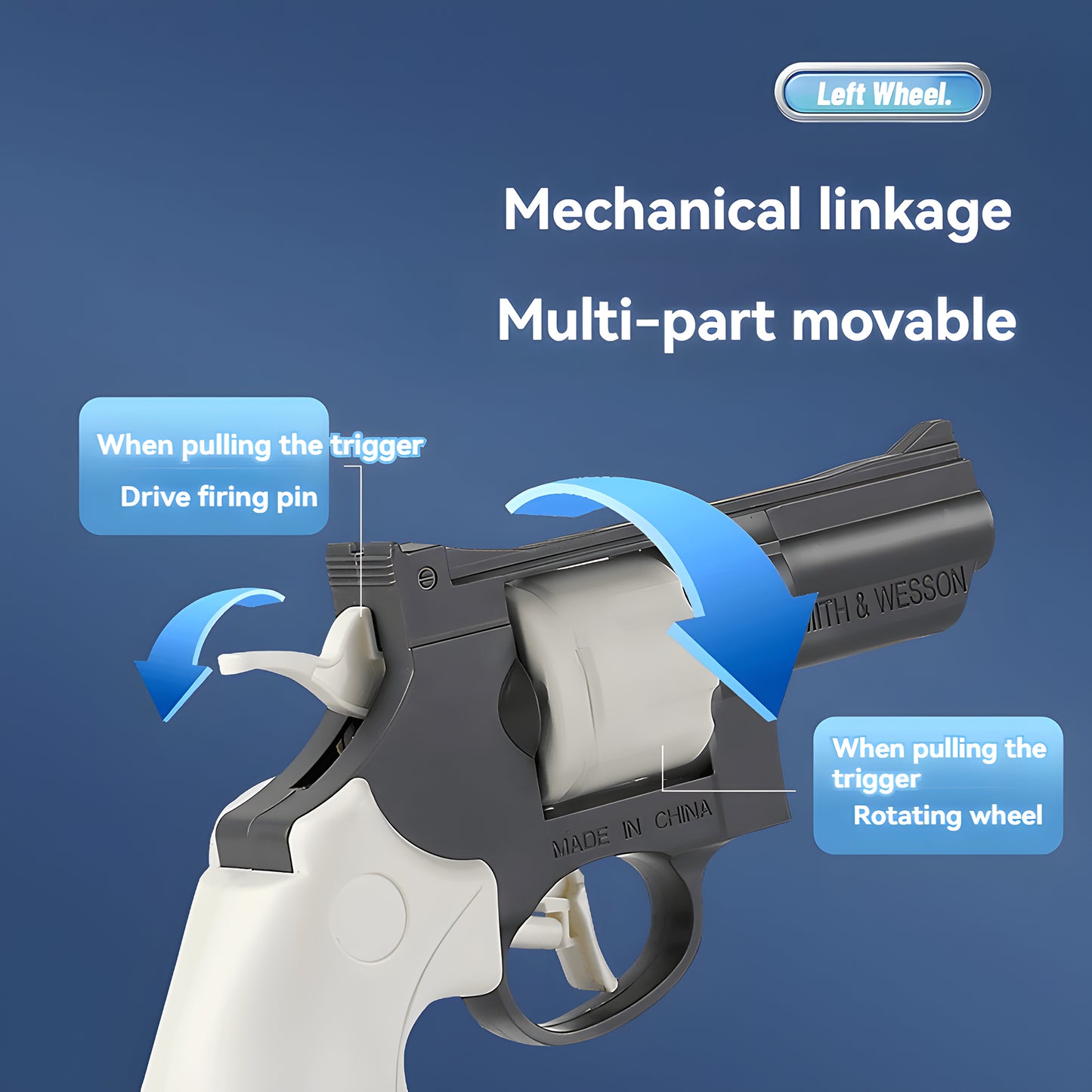 Revolver Mechanical Repeating Water Gun