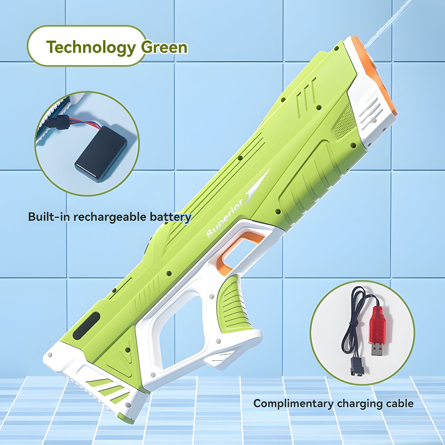 Electric Rechargeable Water Gun