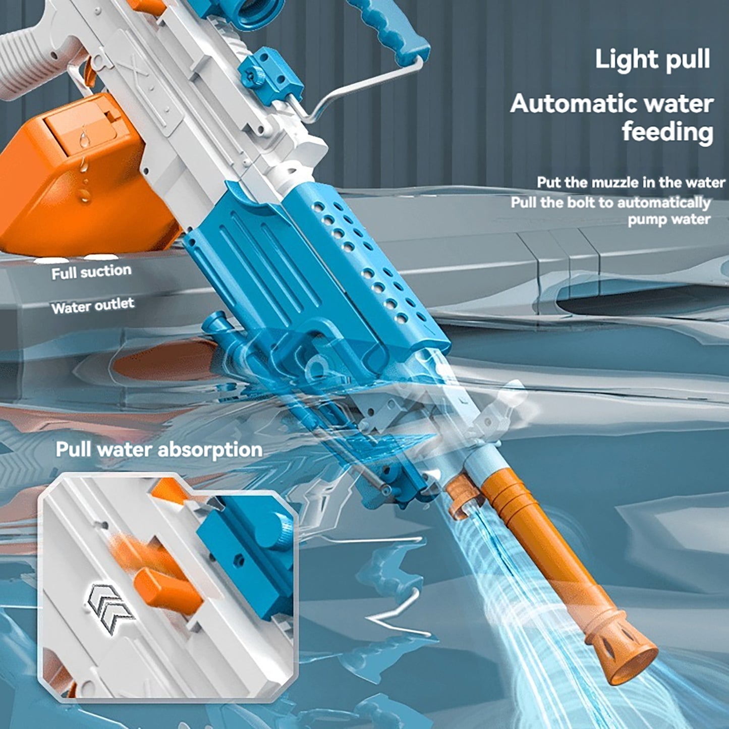 M249 Big Pineapple Self-Priming Water Gun