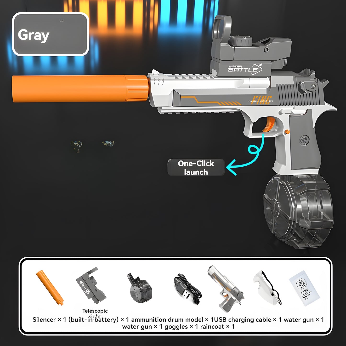 Recoil Electric Toy Water Gun