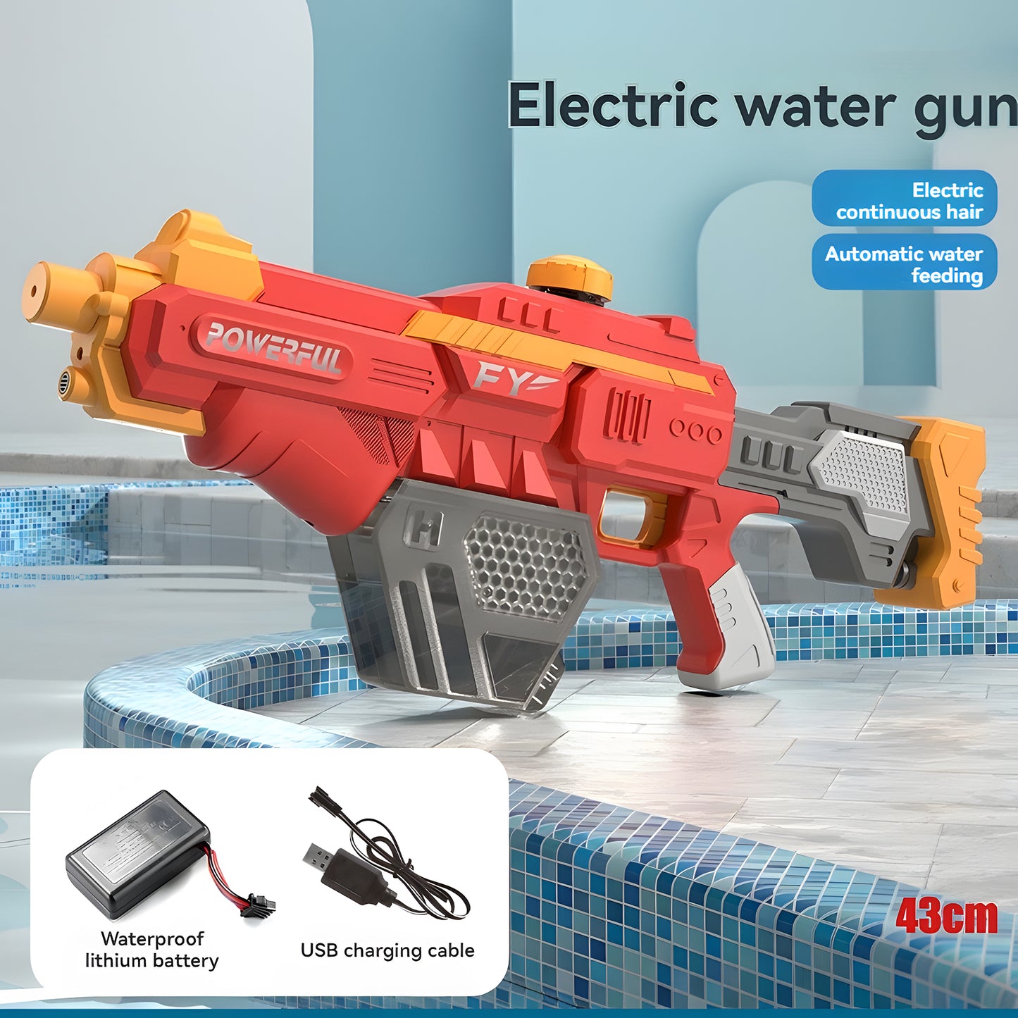 Self-Priming Electric Repeating Water Gun