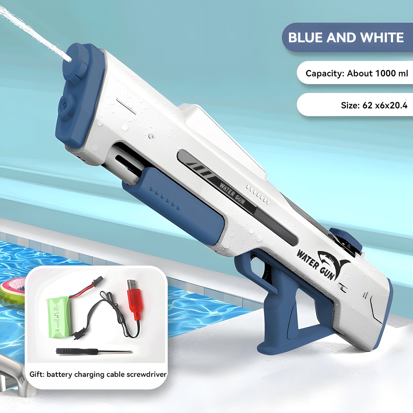 New Automatic Electric High-Capacity Soaker Water Gun