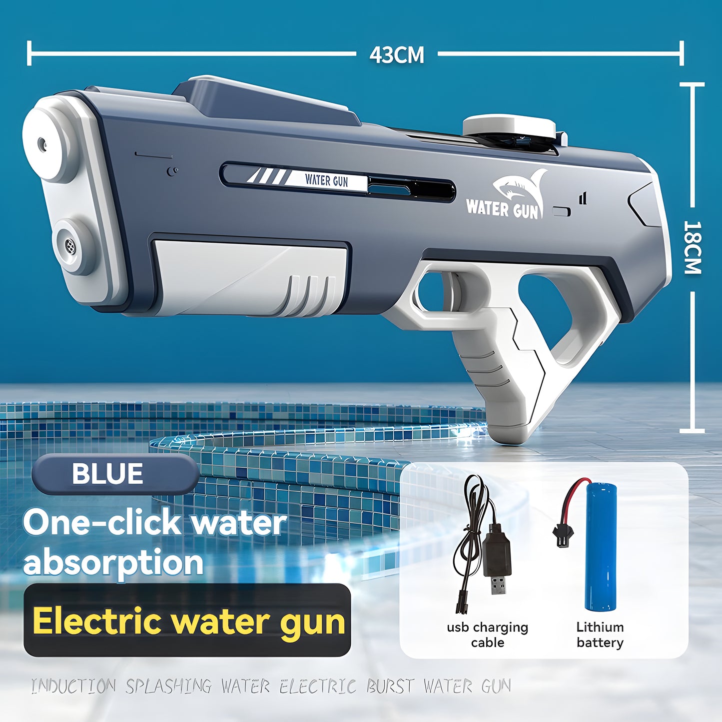 New Automatic Electric High-Capacity Soaker Water Gun