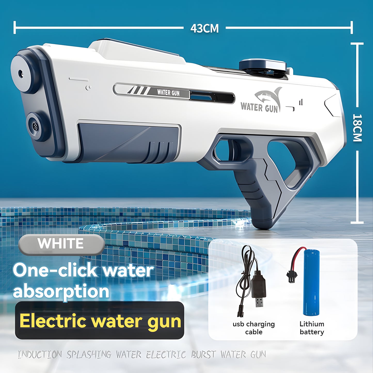 New Automatic Electric High-Capacity Soaker Water Gun