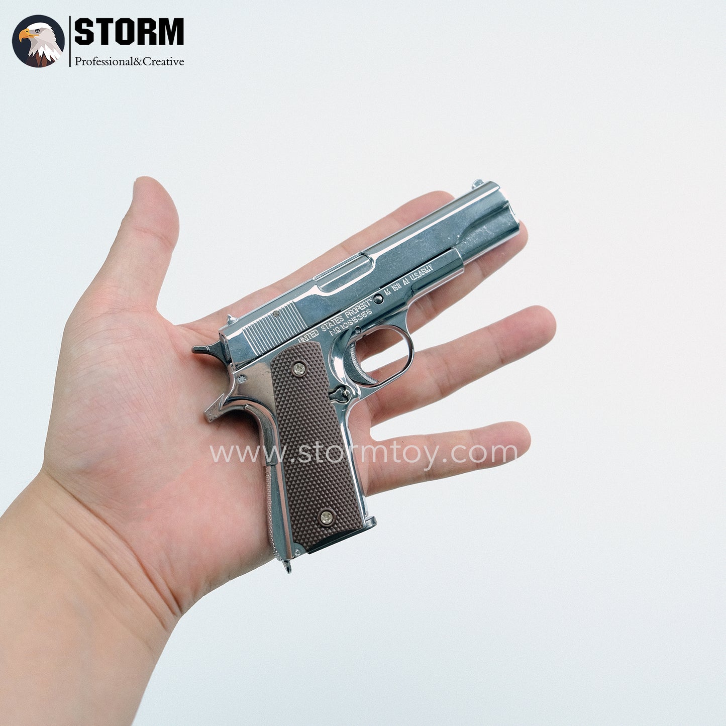 New 1:2.05 M1911 Metal Model Shell Ejection Non-launchable