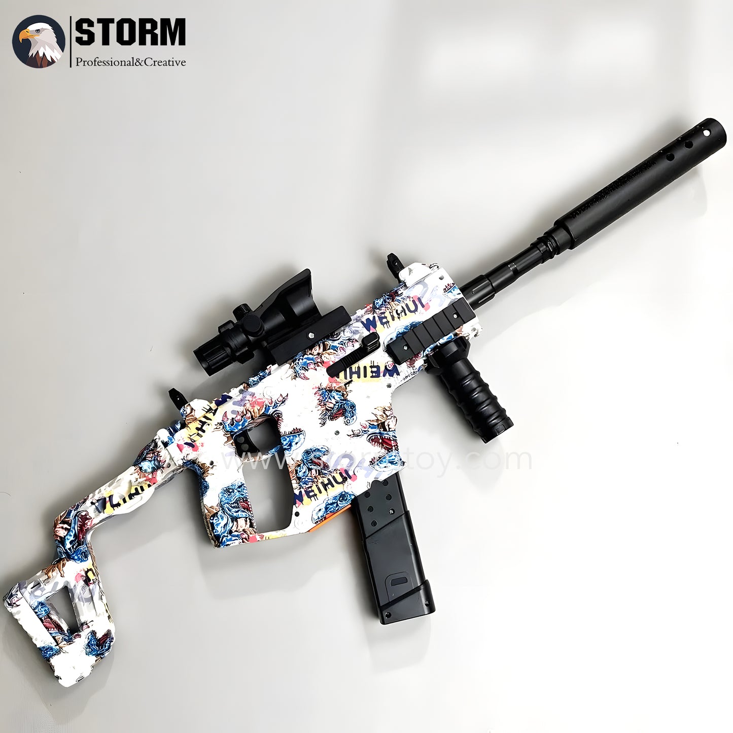 Exquisite Graffiti Vector Gel Blaster With Forward And Backward Movable Bolt