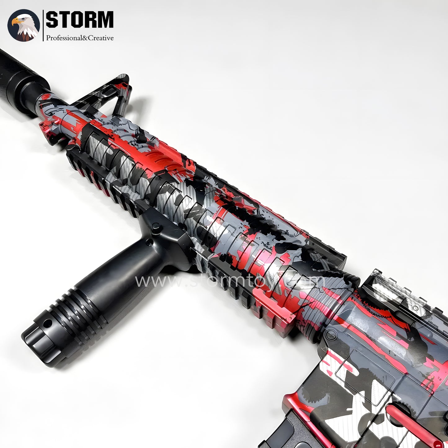 M16 Graffiti Gel Blaster With Mild Recoil Simulation