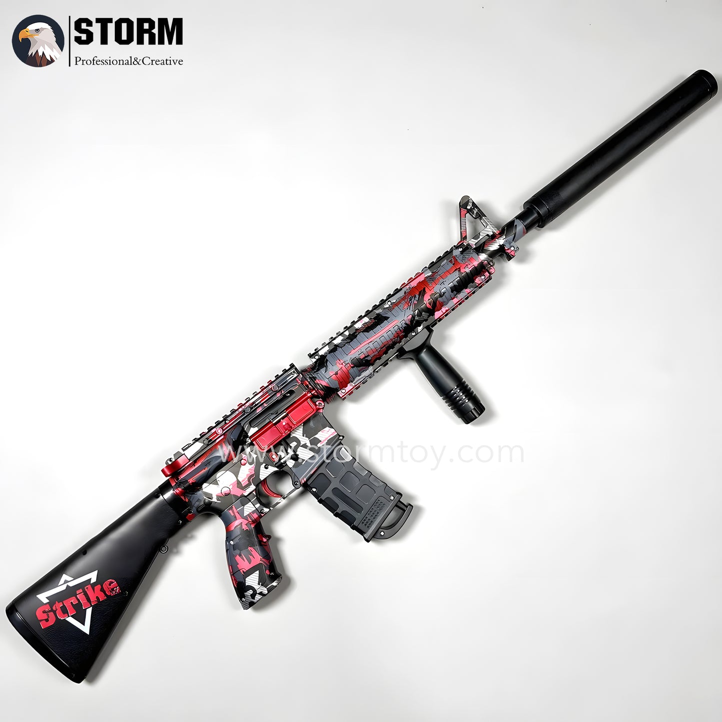 M16 Graffiti Gel Blaster With Mild Recoil Simulation