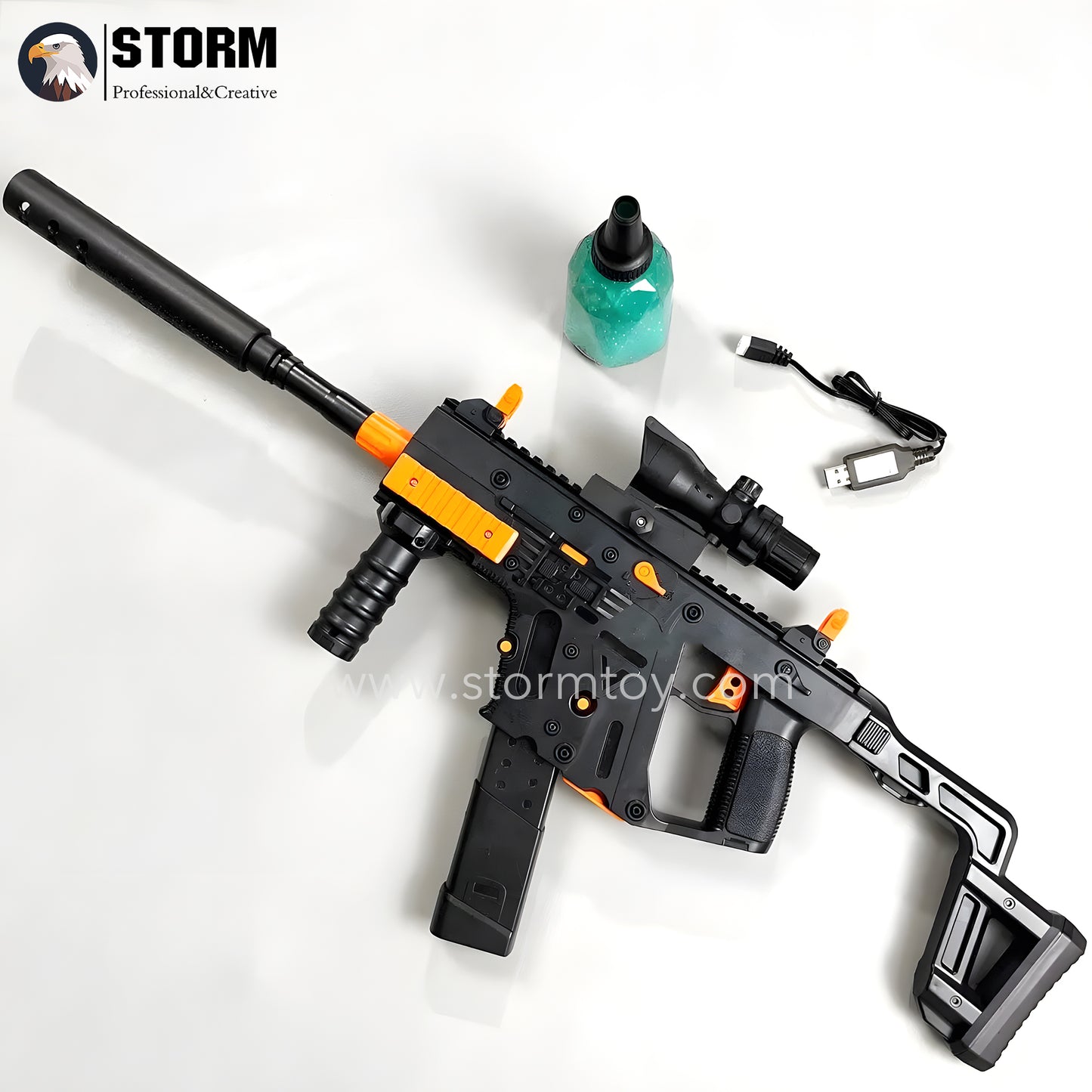 Exquisite Graffiti Vector Gel Blaster With Forward And Backward Movable Bolt