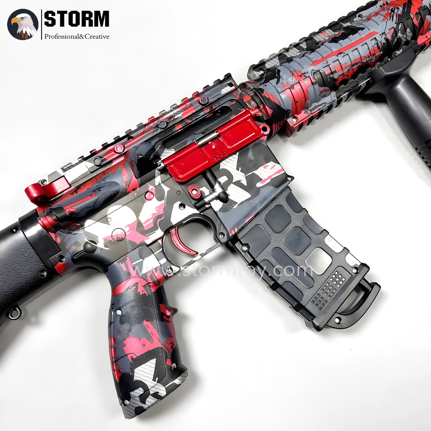 M16 Graffiti Gel Blaster With Mild Recoil Simulation