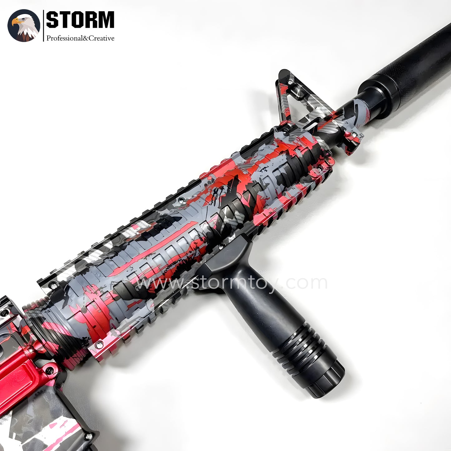 M16 Graffiti Gel Blaster With Mild Recoil Simulation