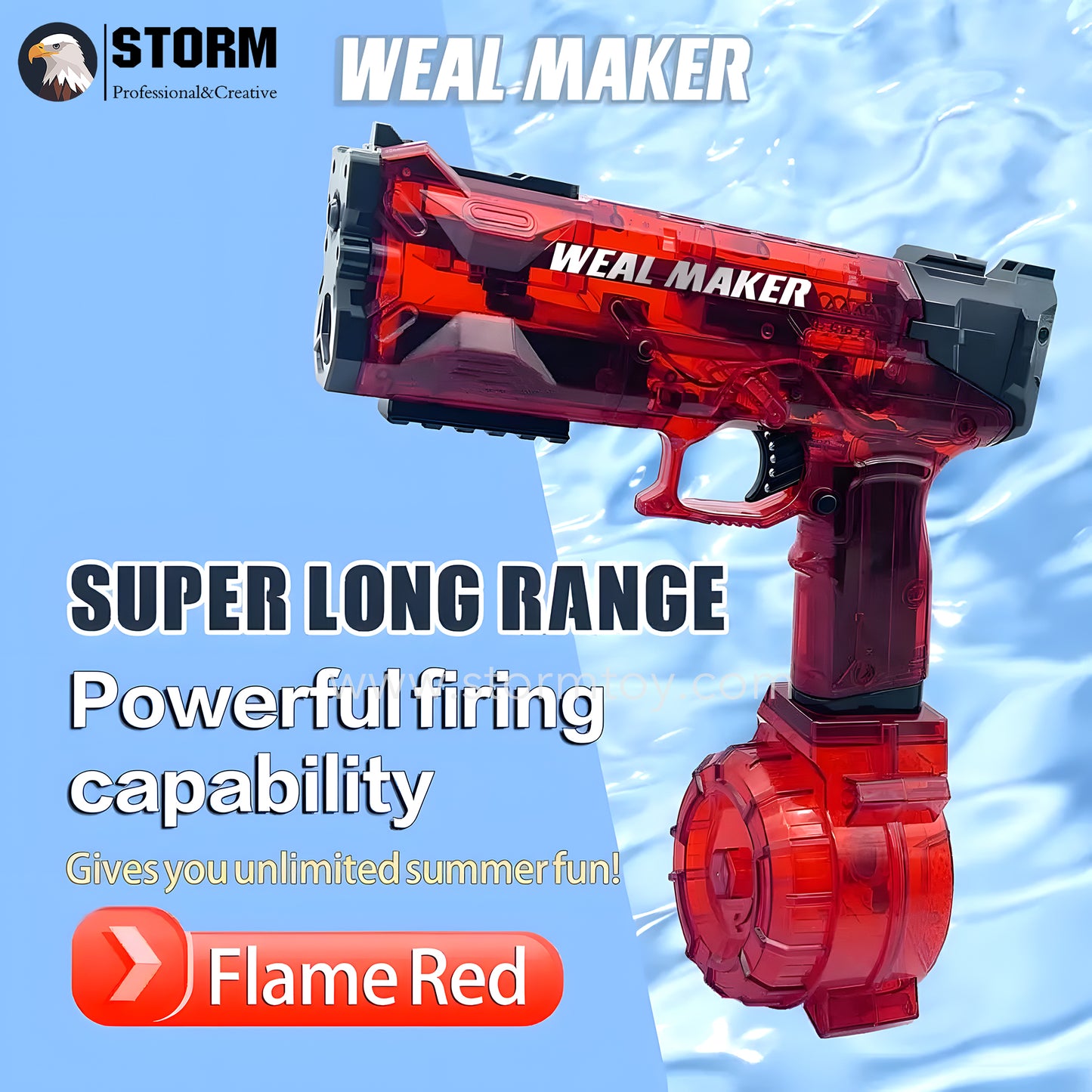 New Weal Maker Electric Burst Water Gun High Pressure