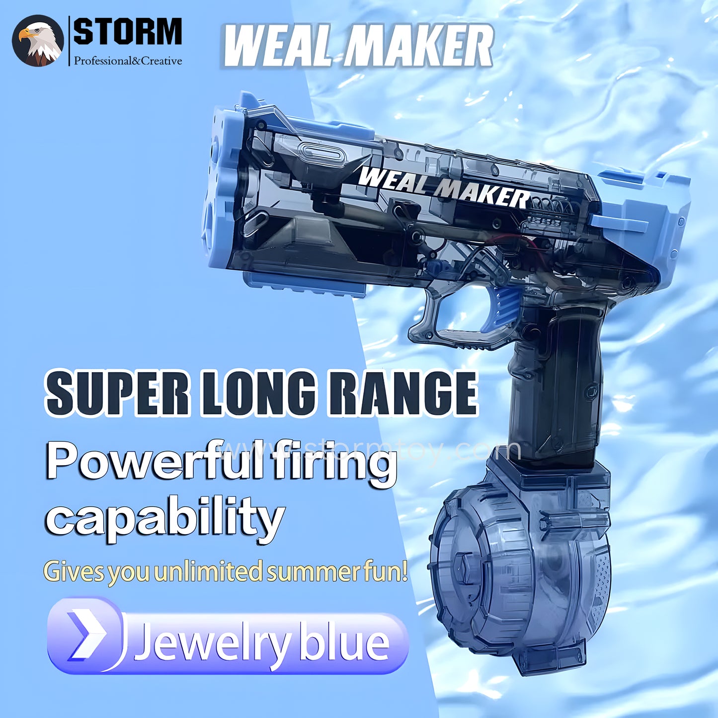 New Weal Maker Electric Burst Water Gun High Pressure