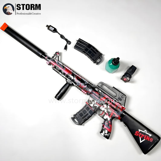 M16 Graffiti Gel Blaster With Mild Recoil Simulation